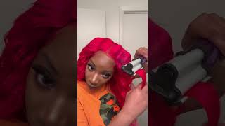 Let’s crimp my hair ytshorts wiginstall amazonwig crimps hairstyleideas haircolor wigmaker [upl. by Mitchael621]