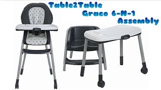 DIY Mommy Table2Table Graco 6N1 Assembly Fiancé Does My Voiceover [upl. by Ireland]