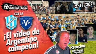 ARGENTINO VS VIAJANTES  FINAL PLAYOFFS SUB 15  PERGAMINO [upl. by Drawyah686]