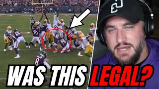 Long Snapper BREAKS DOWN Bears Blocked Field Goal Vs Packers [upl. by Anela307]