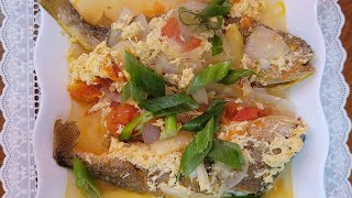 Sarciadong Isda  Yellow Corvina Fish Fried Stew [upl. by Bryanty]