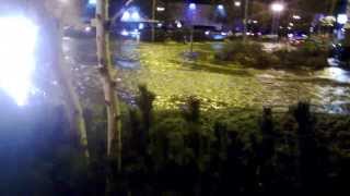 December 5 2013 flood Hull Kingston retail park HU1 2TX [upl. by Nraa]