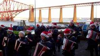 Forth Bridge Accordion Band Christmas Market Scotland [upl. by Atsirt858]