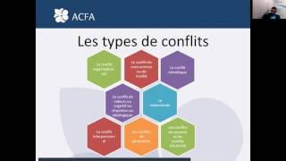 Webinaire  La gestion des conflits en milieu professionnel [upl. by Romney]