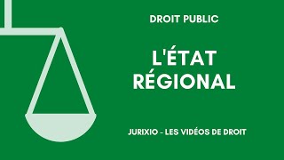 LEtat régional [upl. by Pedaias]