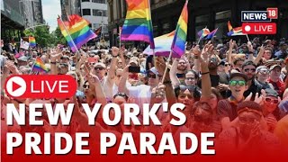 Pride Parade 2024  Pride Parade NYC  NYC Pride March 2024 Live  NYC Pride March 2024 News  N18G [upl. by Adnorrahs]