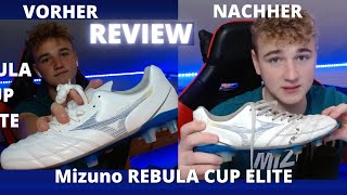 Mizuno REBULA CUP ELITE REVIEW  Fußballschuh Review Deutsch [upl. by Gollin]