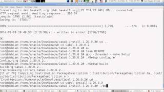 Haskell Programming Tutorial1 Installing the compiler on stable Debian Linux English Version [upl. by Serrano684]