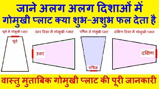 जाने अलग अलग दिशाओं में गोमुखी प्लाट क्या शुभअशुभ फल देता है  Gomukhi Plot According to Vastu [upl. by Eilema]