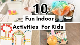 8  INDOOR Play amp DIY Activities for 3 4 5 amp 6 Years Old Kids almost ZERO COST [upl. by Nutsud]