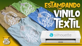 Paso a Paso😍 VINILO TEXTIL con Cameo 4 para estampar CAMISETAS en casa [upl. by Adhern]