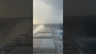 ⚠️ SHIP IN STORM 😧😥 Merchant navy life 🌊 [upl. by Ehctav694]