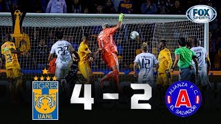 Tigres  Alianza 42  GOLES  Octavos de final Vuelta  CONCACAF Liga de Campeones [upl. by Nosnevets]