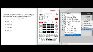 Calculator skills Poisson distribution [upl. by Dazhahs]