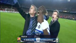 MOURINHO INTER MILAN KNOCKS OUT FC BARCELONA SEMI FINAL 2010 [upl. by Natalia]