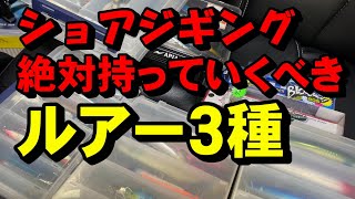 ショアジギング 絶対持っていきたいルアー３種 【青物 ライトショアジギング】釣り 大物 [upl. by Ienttirb]