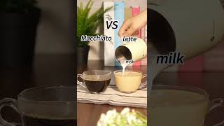 Macchiato vs Latte coffee coffeelatte latteartbasic latteeart [upl. by Notsreik]