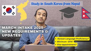 How to Study in South Korea 2025 March Intake Updates amp Visa Tips [upl. by Amoreta]