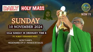 SUNDAY HOLY MASS  10 NOVEMBER 2024  32ND SUNDAY IN ORDINARY TIME B Fr Albert MSFS holymass mass [upl. by Aelegna]