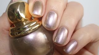 DIOR Diorific Nail Polish 227 Gris Or Holiday 2015 [upl. by Preiser]