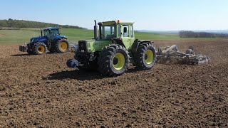 Saatbeet vorbereiten  MB Trac 1600 mit 800er Bereifung  Lemken Kompaktor [upl. by Annissa]