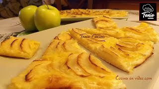 Tarta de Manzana con Hojaldre muy fácil  Tonio Cocina [upl. by Aihset]