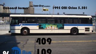 MTA Bus Orion V Ex beeline 109 on the Q23 from Ditmars Blvd to Woodhaven Blvd [upl. by Aniad]