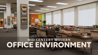 Mid Century Modern Office UE5 [upl. by Yvehc441]