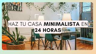 HAZ TU CASA MINIMALISTA EN SOLO 24 HORAS 🏠⏱  Silvia Ahora [upl. by Sonnnie]