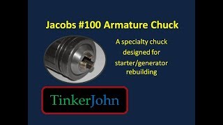 Jacobs 100 Armature Chuck For Metal Lathe [upl. by Avalsorim]