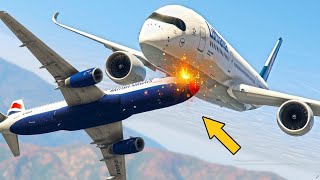 AirFrance Airbus a380 Collide amp Crash Emergency land at UAE Today gta5 fyp shorts [upl. by Web]