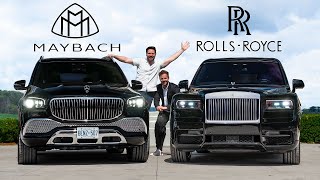 2021 MercedesMaybach GLS600 vs RollsRoyce Cullinan  Battle Of The ULTIMATE Ballers [upl. by Notxap]