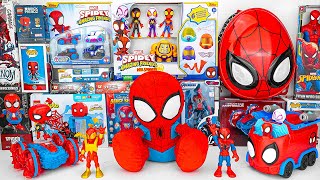 Marvels SpiderMan series Unboxing SpiderMan action dolls glowing SpiderMan electric toy gun [upl. by Sollows]