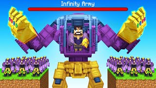 Building an Infinity Stone Army in Minecraft Insane Craft [upl. by Leanora]