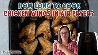 Air Fryer Chicken Wings Recipe [upl. by Merrili726]