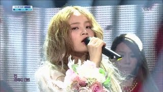 LEE HI  ROSE feat CL 0414 SBS Inkigayo [upl. by Lemahs]