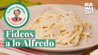 Cómo preparar fideos a lo Alfredo  Teresa Ocampo Recetas  Buenazo [upl. by Aerdnod]