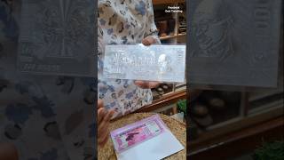 1000 ₹ Pure Antique Silver Currency Notes 😱 ytshorts shorts [upl. by Edva]