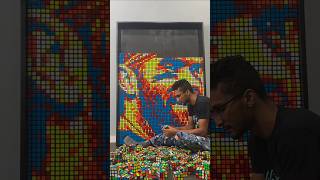 Rubiks cube making painting rubikscube youtubeshorts [upl. by Gide199]