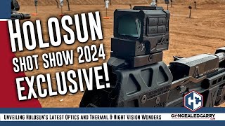 Unveiling Holosuns Latest Optics and Thermal amp Night Vision Wonders  SHOT Show 2024 Exclusive [upl. by Osnofla876]