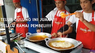 JUARA ANTRIANYA RAME BANGET TELUR GULUNG 90S BESAR amp LEZAT  PONTIANAK STREET FOOD [upl. by Ahsemik]