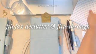 Filofax declutter amp flip through video  graceonpaperandfarms 🌲 [upl. by Padraig405]