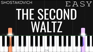 Shostakovich The Second Waltz  EASY Piano Tutorial [upl. by Tabbi]