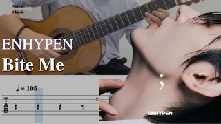 Bite Me by ENHYPEN EASY Guitar Tab [upl. by Casaleggio]