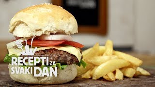 Domaći hamburger  video recept [upl. by Pryor]