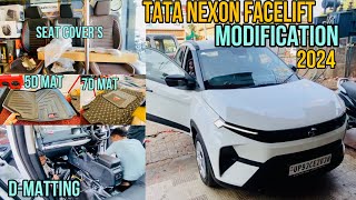 Best Matting Options for Tata Nexon Facelift 2024  TATA NEXON MODIFICATION  Dmats 5D mats 7D mats [upl. by Birch]