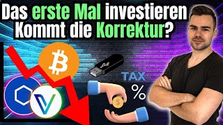 Welche Kryptos für die ersten Investitionen  Wann kommt die Korrektur  Probleme mit der Bank [upl. by Nnairda]