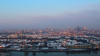 Timelapse video of London waking up to a blanket of snow [upl. by Merlina939]