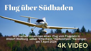 Ein Rundflug über Ettenheim Herbolzheim Kenzingen 2024 flug ettenheim herbolzheim kenzingen [upl. by Dorrehs139]