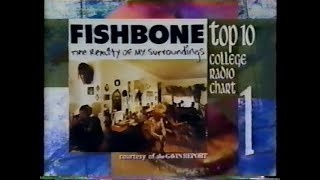 Top 10 College Radio Chart on MTV 120 Minutes with Dave Kendall 19910602 Fishbone [upl. by Kelila]